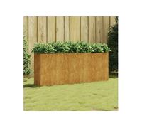 vidaXL Lit surélevé de Jardin 200x40x80 cm Acier corten