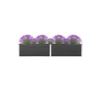 vidaXL Parterre de jardin surélevé 200x50x54 cm WPC Gris