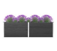 vidaXL Lit surélevé de jardin 200 x 50 x 91 cm WPC Gris
