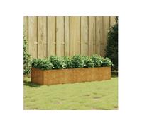 Vidaxl Lit Surélevé De Jardin 200x80x40 Cm Acier Corten