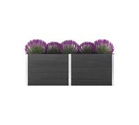 Lit surélevé de jardin 250x100x91 cm WPC Gris49060