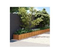 Vidaxl Lit Surélevé De Jardin 770x50x36 Cm Acier Corten