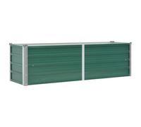 Lit Surélevé De Jardin Acier Galvanisé 160x40x45 Cm Vert Vidaxl Vidaxl