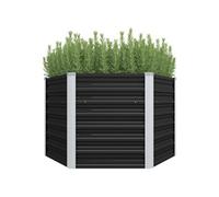 Lit surélevé de jardin Anthracite 129x129x77 cm Acier galvanisé