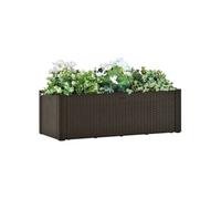 Lit surélevé de jardin avec système d arrosage Moka 100x43x33cm G