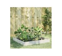 Lit Surélevé de Jardin Bac à Fleurs Pot de Plantes Balcon Patio Acier vidaXL