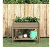 Lit surélevé de jardin blanc 110x45x79 cm polypropylène jardinière vidaXL