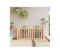 Lit surélevé de jardin design de clôture 150x50x70cm pin massif 832497