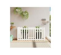 Lit surélevé de jardin design de clôture 150x50x70cm pin massif 832498
