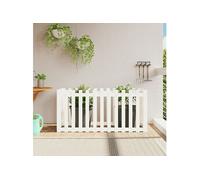 Lit surélevé de jardin design de clôture 150x50x70cm pin massif832498