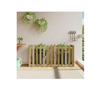 Lit surélevé de jardin design de clôture bois de pin imprégné 832501