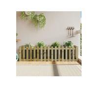 Vidaxl Lit Surélevé De Jardin Design De Clôture Bois De Pin Imprégné