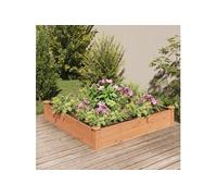 Vidaxl Lit Surélevé De Jardin Doublure 120x120x25 Cm Bois Massif Sapin