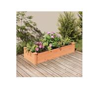 vidaXL Lit surélevé de jardin Doublure 120x45x25 cm Bois massif sapin
