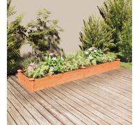 vidaXL Lit surélevé de jardin Doublure 120x45x25 cm Bois massif sapin