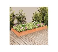 vidaXL Lit surélevé de Jardin Doublure 240x120x25 cm Bois Massif Sapin