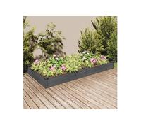 vidaXL Lit surélevé de Jardin Doublure 240x120x25 cm Bois Massif Sapin