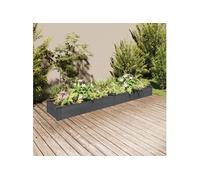 Lit surélevé de jardin doublure 120x45x25 cm bois massif sapin vidaXL