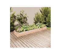 vidaXL Lit surélevé de Jardin Doublure 240x45x25 cm Bois Massif Sapin