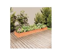 Lit surélevé de jardin doublure 240x45x25 cm bois massif sapin364296