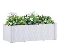 Lit surélevé de jardin et système d arrosage Blanc 100x43x33 cm Blanc G