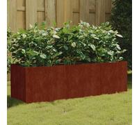 Lit Surélevé de Jardin Jardinière Bac à Fleurs Terrasse Acier Corten vidaXL