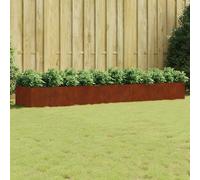 Lit Surélevé de Jardin Jardinière Bac à Fleurs Terrasse Acier Corten vidaXL