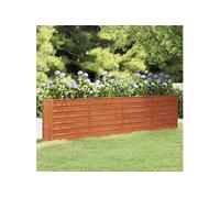 vidaXL Jardinière surélevée 151957 – 320x40x77 cm Acier Corten Rouillé