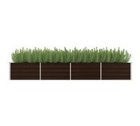 vidaXL Bac à plantes surélevé Jardinière 320×80×45 cm Acier extérieur