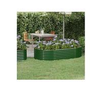 Lit Surélevé de Jardin Acier Galvanisé 544x100x36cm Pot à Fleurs vidaXL