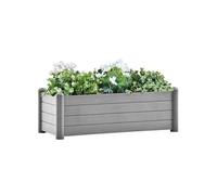 Vidaxl Lit Surélevé De Jardin Pp Gris Pierre 100x43x35 Cm