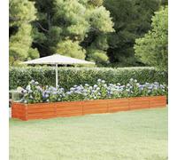 Lit Surélevé de Jardin Rouillé 100x40x45 cm Acier Corten Pot de Fleurs vidaXL