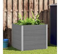 Jardinière - vidaXL - Lit surélevé de jardin - 100x100x91 cm - Gris - Composite bois-plastique Gris G