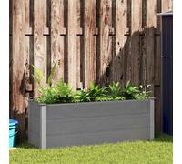 Lit Surélevé de Jardin WPC 150x100x91 cm Pot de Fleur Plante Jardinière vidaXL
