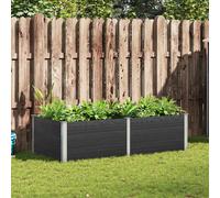 Lit Surélevé de Jardin WPC 150x100x91 cm Pot de Fleur Plante Jardinière vidaXL