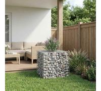 Vidaxl Lit Surélevé Gabion Argenté 50 X 50 X 80 Cm Acier Galvanisé