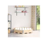 Lit surélevé hexagonale 160x160 cm bois de pin massif