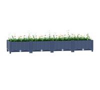 Lit Surélevé Jardinière Bac à Fleurs Jardin Extérieur Polypropylène vidaXL