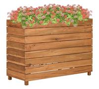 Vidaxl Lit Surélevé 100x40x72 Cm Bois De Teck Recyclé Et Acier