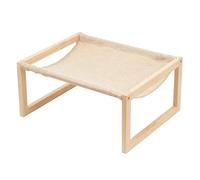 Lit Surélevé Pour Animaux Domestiques Méridienne Repos Couchage Détachable | Couchette De Repos Surélevée En Bois Convient Pour Une Utilisation En Dortoir, Appartement, Chambre, Maison, Porche, Ba