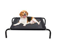 Lit Surélevé pour Chien | Cage De Transport Aérée pour Animal Intérieur - Lit De Repos en Maillage pour Animaux par Temps Chaud Intérieur Extérieur Balcon Camping Voyage Plage Terrasse Appartement