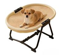 Lit surélevé pour chien - Construction surélevée pour chien en plein air, hamac portable pliable antidérapant | Lits pliants paravent surélevé de 22,44 x 16,14 x 10,23 pouces pour chats