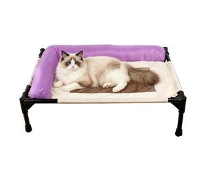 Lit surélevé pour chien Respirant antidérapant lavable soutien de la nuque | Lit de camp surélevé pour chien et chat Pour Chiot Petite Moyenne Race Maison Balcon Salon Extérieur Jardin Cour Campin