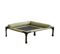 Lit surélevé pour chien - Support de cou respirant et antidérapant | Grand lit surélevé pour chien et chat, hamac portable pour chatons, chiots, canapé d'intérieur et d'extérieur pour maison, balcon