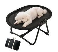 Lit Surélevé Pour Chien Tapis Pliable Respirant | Lit de camp surélevé pour chien Chiot Races Petites Et Moyennes Intérieur Et Jardin Maison Camping Plage Niche Été