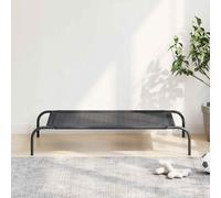Lit Surélevé pour Chiens Noir Textilène Panier pour Chiens Multi-taille vidaXL
