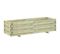 vidaXL Jardinière surélevée Bac à fleurs rectangulaire en bois pour jardin et balcon