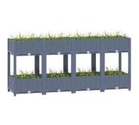 Lit surélevé - VIDAXL - 160x40x71 cm - Gris foncé - Rectangulaire Gris G