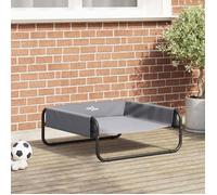 Lit surélevé - VIDAXL - 42008208 - Tissu Oxford résistant - Structure acier robuste - Gris