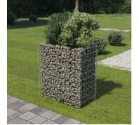 Lit surélevé - vidaXL - Gabion - Acier galvanisé - 90x50x100 cm - Résistant aux intempéries